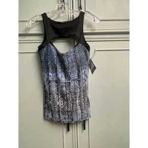 NUX NWT Cut Out Tank Sz Small Athletic Gym Workout Yoga Athleisure